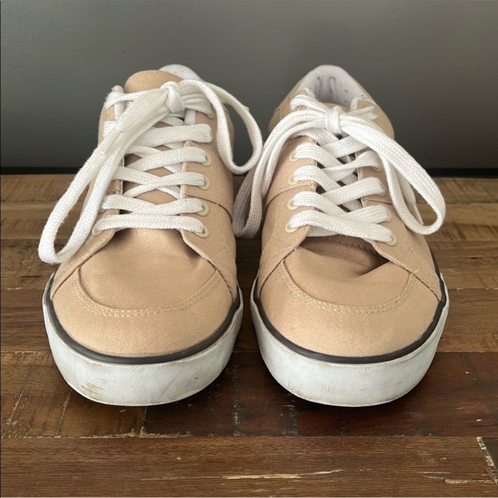Men's Khaki Canvas Polo Tennis Shoe (10)